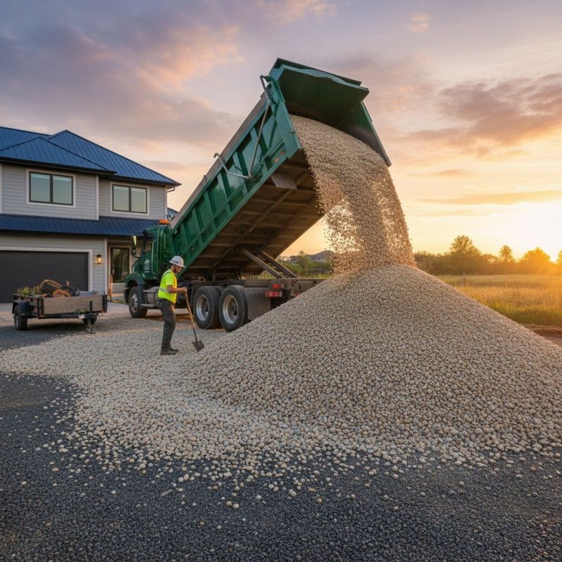 Pea Gravel Delivery